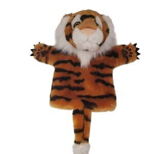 Tiger Hand Puppet European CarPet Glove Puppet The Puppet Company 14 Inch